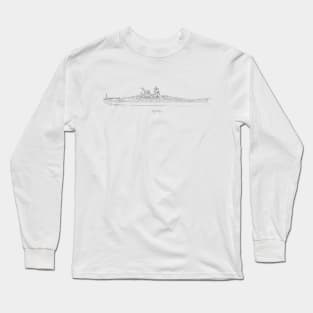 Yamato Battleship of the Imperial Japanese Navy - Bpng Long Sleeve T-Shirt